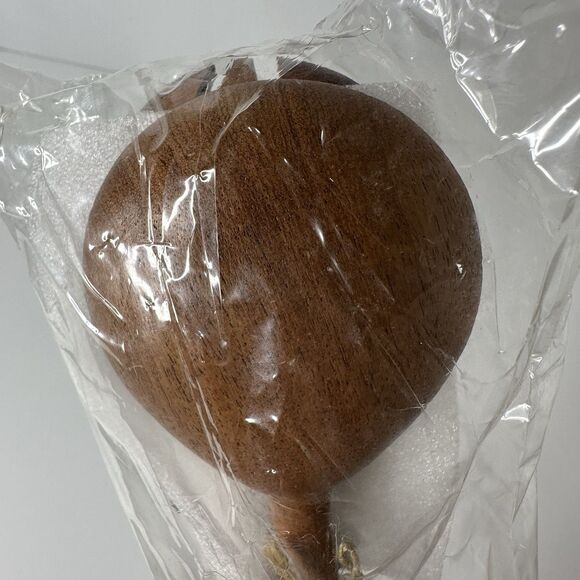 MacKenzie Childs Dotty Salad Serving Set Wood With Black White Polka Dot Handle - Picture 9 of 16